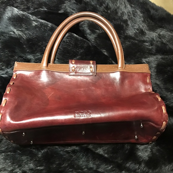 BCBGMaxAzria crisp brown/wine tote 😍😍😍✨✨✨😍😍😍 - Picture 2 of 8