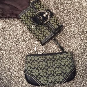 Coach wallet and coin bag