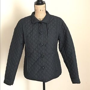 Black, quilted primaloft jacket