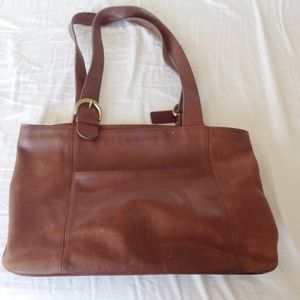 Large brown vintage Coach handbag