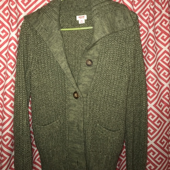 Hunter green Mossimo cardigan sweater