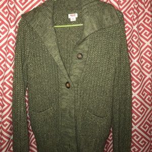 Hunter green Mossimo cardigan sweater