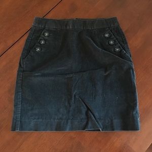 Grey Banana Republic corduroy miniskirt