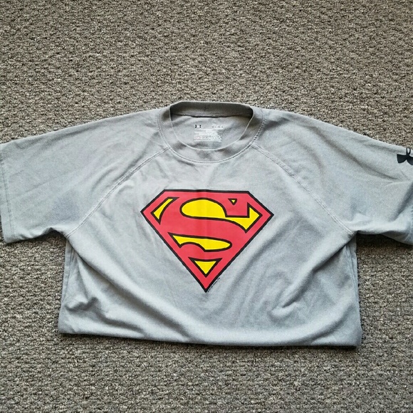 Youth large superman underarmour shirt