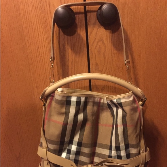 Burberry House Check Bridle Gosford Hobo Purse - Picture 4 of 4