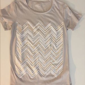 J. Crew Factory chevron tee