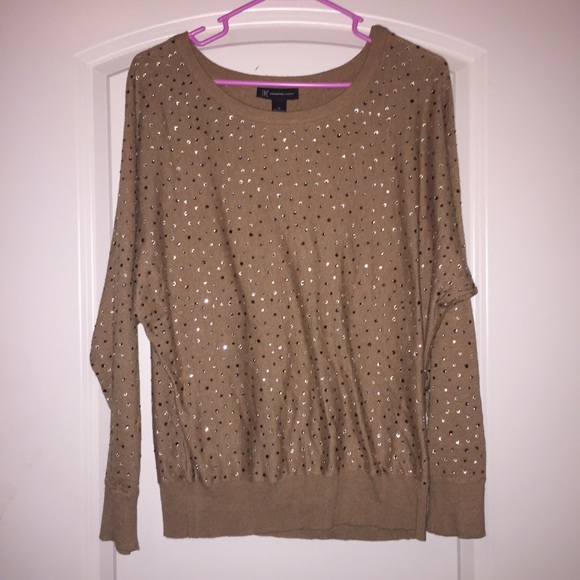 INC International Concepts Sweaters - INC Rhinestone Sweater M EUC