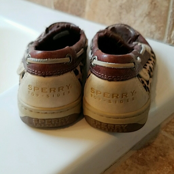 Sperry Topsider Calf Hair Animal Print Fringe Shoe - Picture 2 of 4