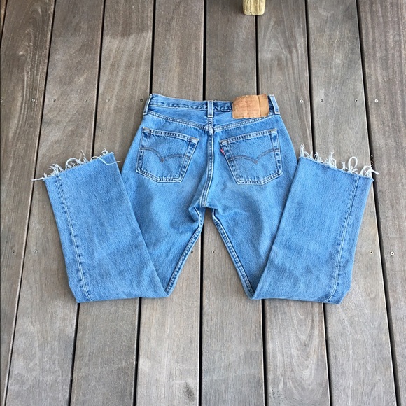 Vintage Light Wash Levi's 501's