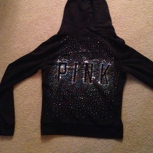 Bedazzled VS Pink Zip-up