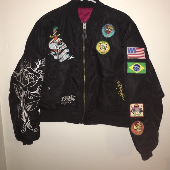 Brand New Ed Hardy Bomber Jacket💀❤️
