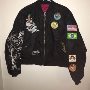 Brand New Ed Hardy Bomber Jacket💀❤️
