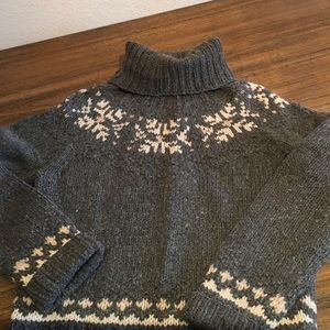 J.Crew Wool Fair Isle Turtleneck Sweater