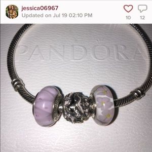 Pink pandora charms