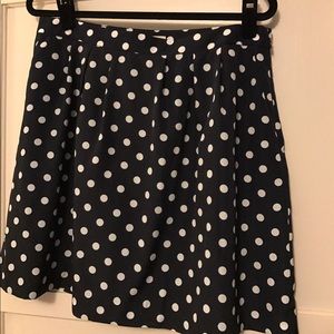 NWT J Crew Factory polka dot skirt