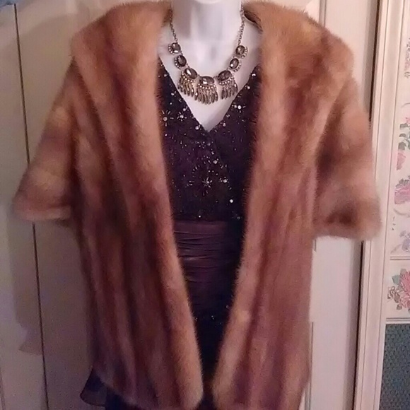 EG Gold Fur shop Jackets & Blazers - Genuine Mink Cape