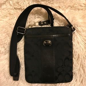 Black Coach messenger bag