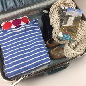 L.L. Bean Striped 3/4 Sleeve Lightweight Sweater L.L. Bean Striped 3/4 Sleeve Lightweight Sweater