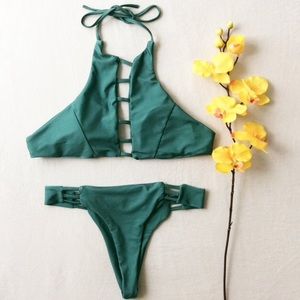 Handmade teal bikini