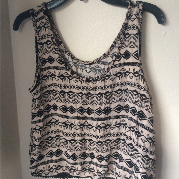 PAPAYA TRIBAL SLIGHTLY CROPPED TANK size S