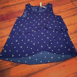 Like new Sleeveless anchor top