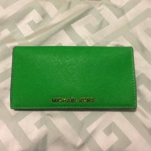 Green Michael Kors wallet