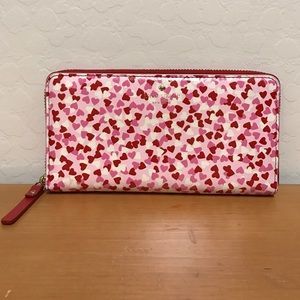 Kate Spade Hearts Zip Wallet