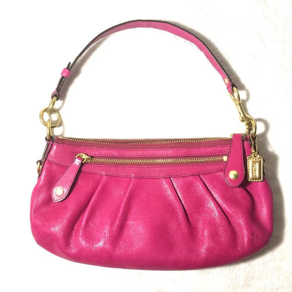 Coach Madeline Small Hobo Purse- Magenta