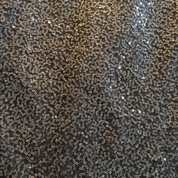 Gray sequin pencil skirt.