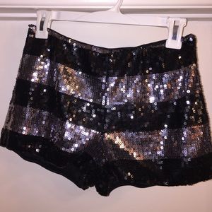 Sequin shorts!