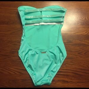 Vince Camuto one piece bandeau bathing suit