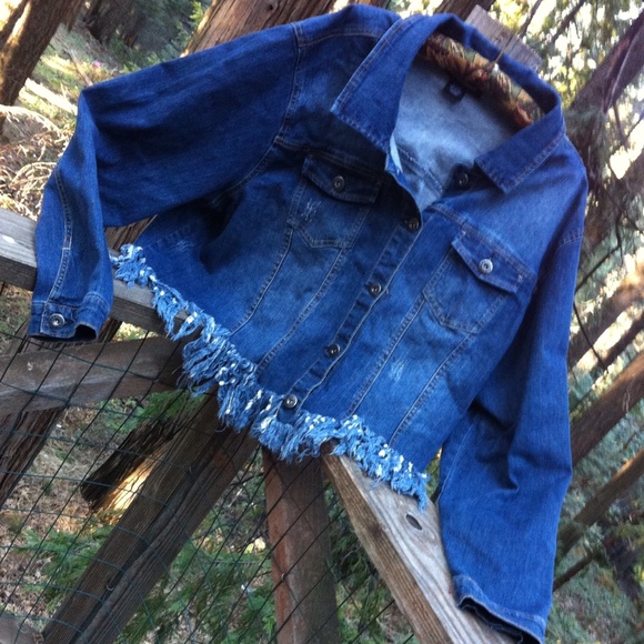 Ashley Stewart Jackets & Blazers - Boho denim jacket