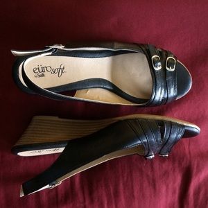 Peep Toe Wedge Sandals