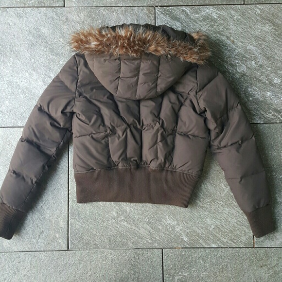 Calvin Klein puffer coat with fur hood - Picture 2 of 7