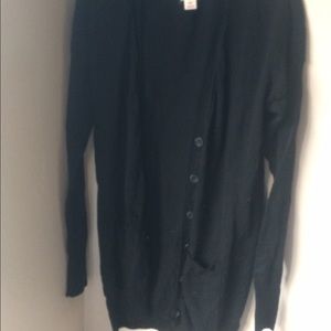BLACK BUTTON UP CARDIGAN size S