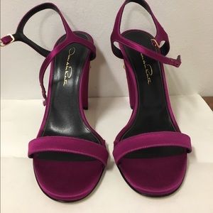 Oscar de la Renta straps sandal block heels