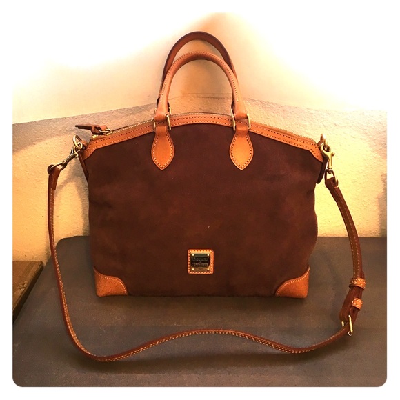 Dooney and bourke suede satchel Clearance