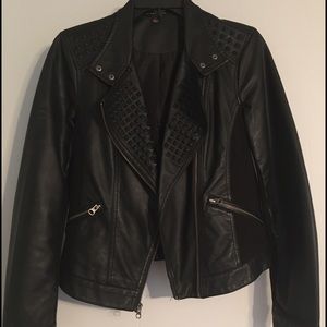 Faux leather jacket