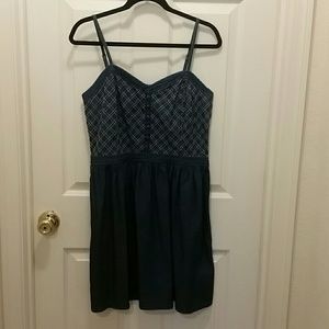 NWOT Denim Spaghetti Strap Dress