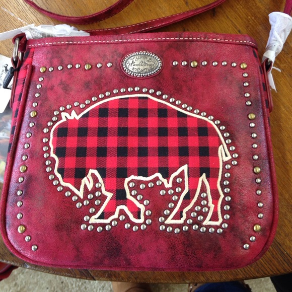 Bison Plaid Cross Body Purse