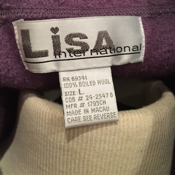 Lisa International Jackets & Coats - Wool boucle purple jacket Lisa International Jackets & Coats - Wool boucle purple jacket
