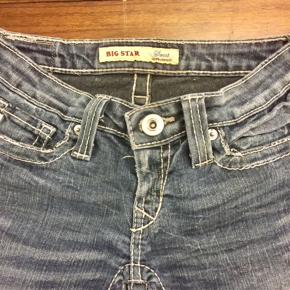 Big star boot cut jeans.