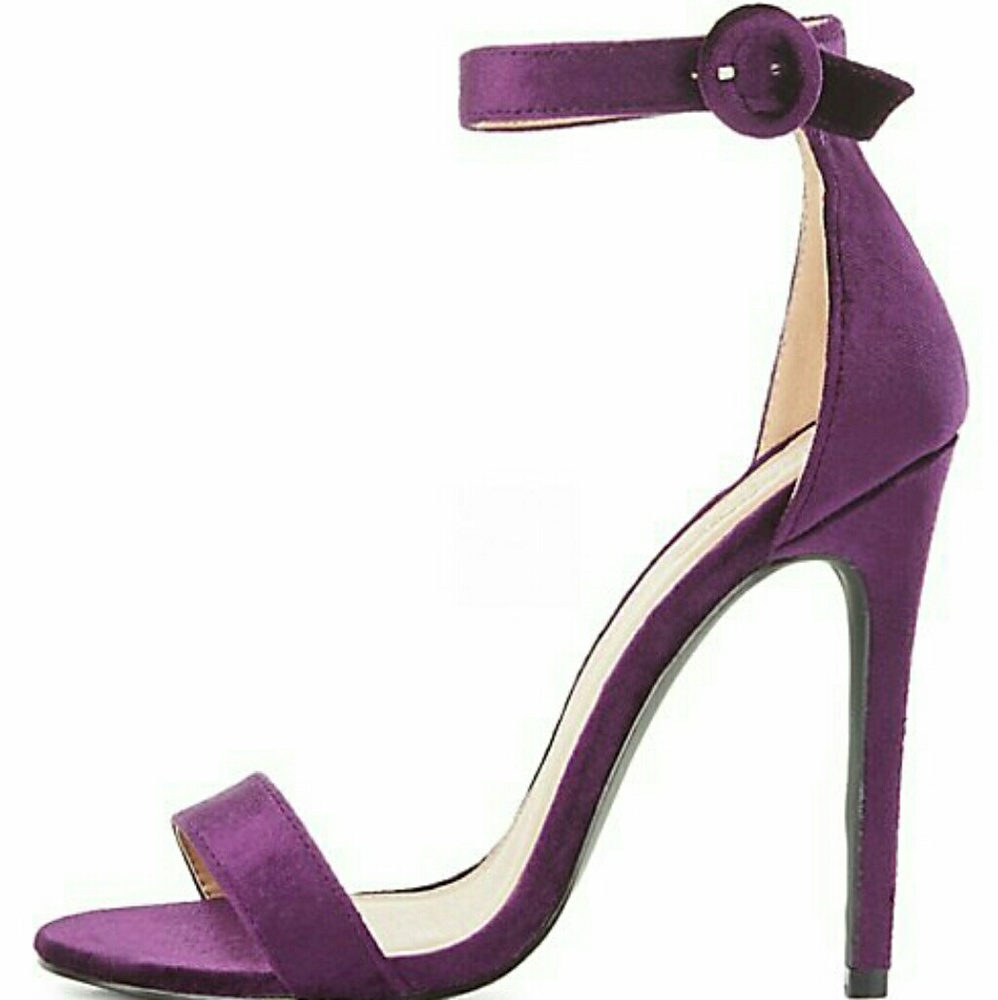 Purple Velvet Heels