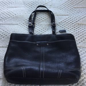 COACH Tote Bag- Black Pebble Leather