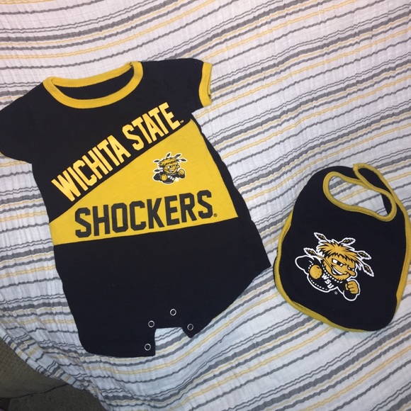 Wichita State Shockers baby onesie with bib