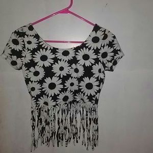 Fringe crop top