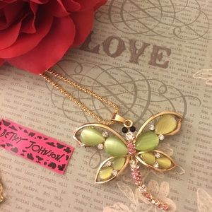 Betsy Johnson Dragonfly Necklace