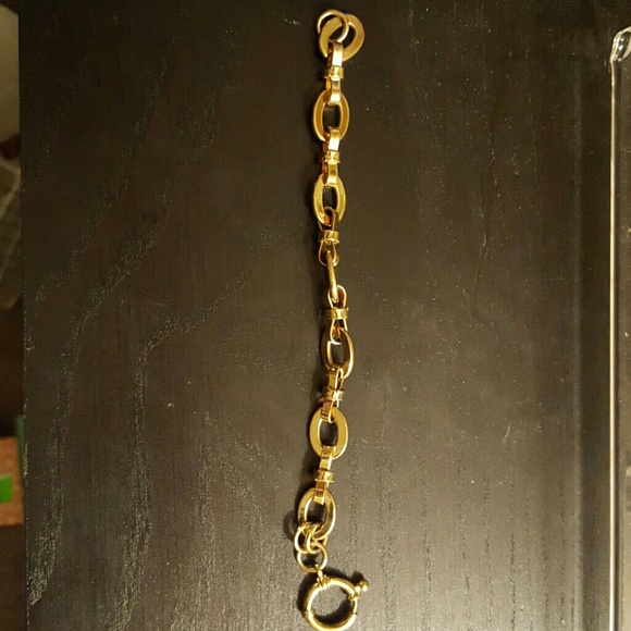 Gold Link Charm Starter Bracelet
