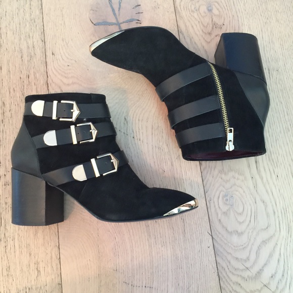 Report Signature Suede/Leather Ankle Boot