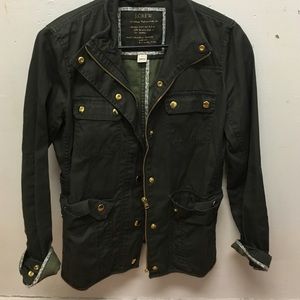 J.Crew Light jacket w/ gold buttons